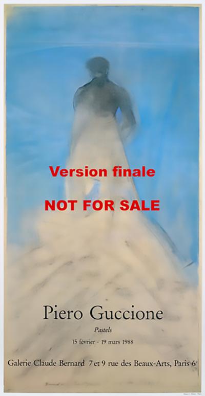 Piero Guccione, Pastel, state proof poster, 1988 2