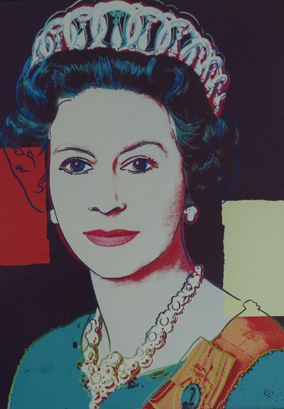Andy Warhol (d’après)- Queen Elizabeth-1987-Lithographie