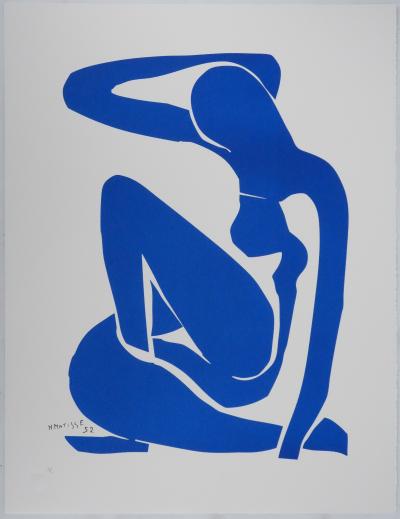 Henri MATISSE : Nu bleu III, Lithographie signée 2