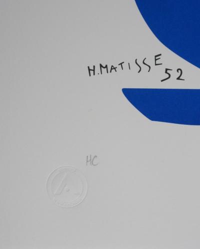 Henri MATISSE : Nu bleu III, Lithographie signée 2