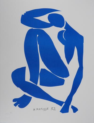 Henri MATISSE : Nu bleu IV, Lithographie signée