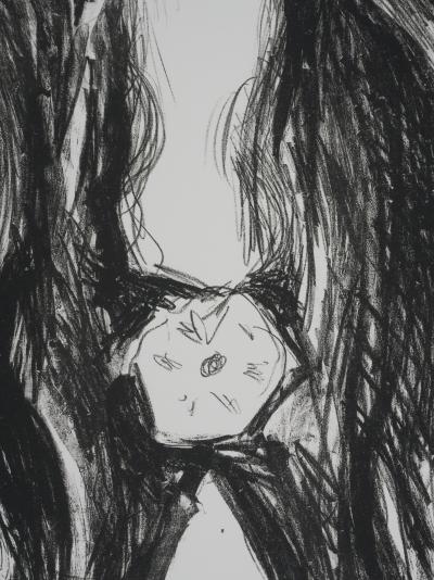 Edvard MUNCH : Broche, Eva Mudocci, Lithographie signée 2