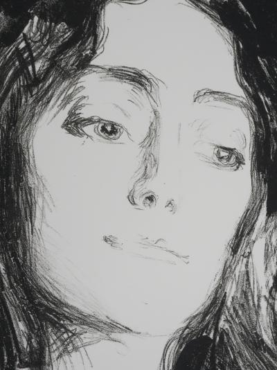Edvard MUNCH : Broche, Eva Mudocci, Lithographie signée 2