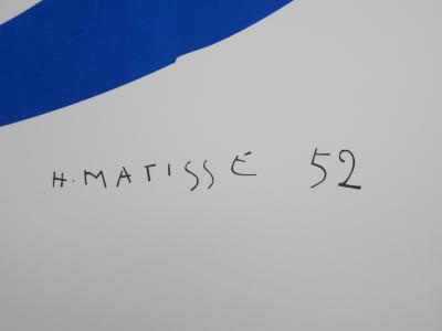 Henri MATISSE : La chevelure  , Lithographie signée 2