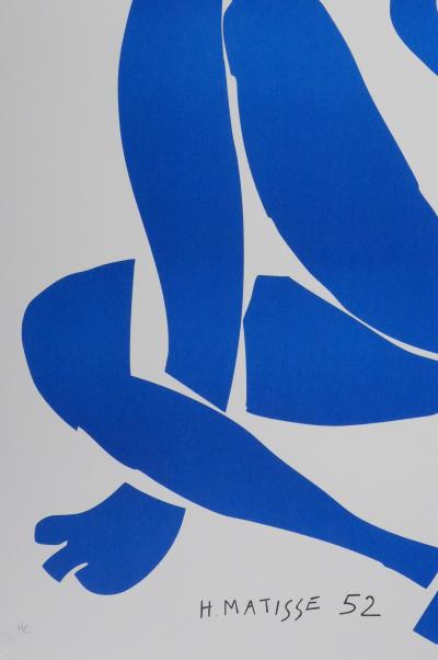 Henri MATISSE : Nu bleu IV, Lithographie signée 2