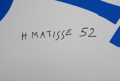 Henri MATISSE : Nu bleu IV, Lithographie signée 2