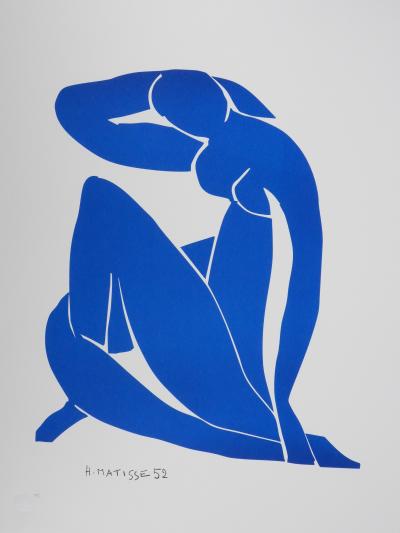 Henri MATISSE : Nu bleu II, Lithographie signée 2