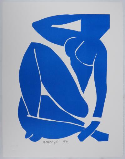 Henri MATISSE : Nu bleu I, Lithographie signée