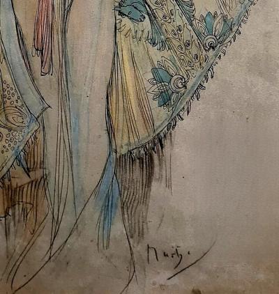 Alphonse Mucha - Judith II - Etude (D’après) - Sérigraphie 2