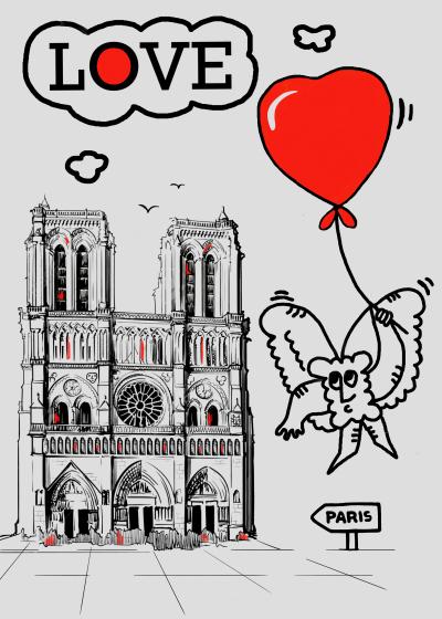 BLOCK513. NOTRE DAME. Impression Pigmentaire numérotée