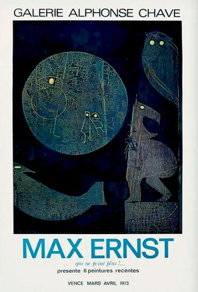 Max Ernst, Animals of the Night, poster 1973 2
