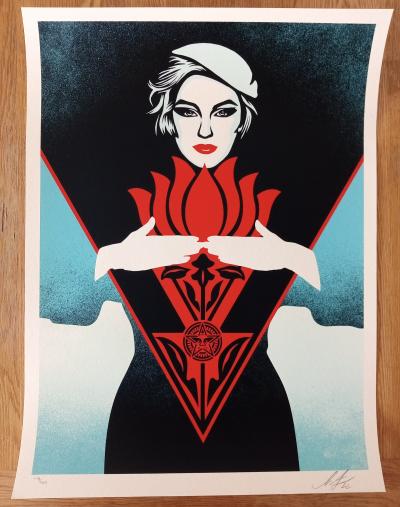 Shepard FAIREY (Obey) - Paul McCartney Change Begins (Red) 2009 - Sérigraphie signée et numérotée 2