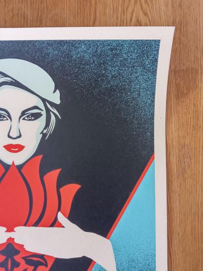 Shepard FAIREY (Obey) - Paul McCartney Change Begins (Red) 2009 - Sérigraphie signée et numérotée 2