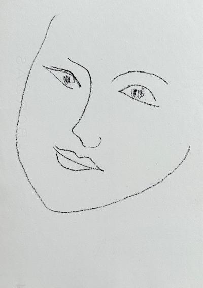 Henri Matisse - Visage de femme, 1946 - Lithographie originale 2