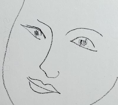 Henri Matisse - Visage de femme, 1946 - Lithographie originale 2