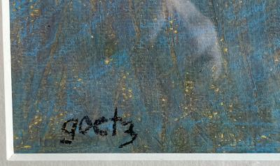 Henri GOETZ - abstraction -  pastel original signé - circa 1970 2