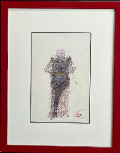 CESAR - Autoportrait - Dessin original signé 2