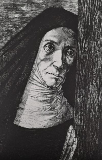 Michel Ciry - Sabat Mater, 67 - Gravure à l’eau forte signée et numérotée à l’encre 2
