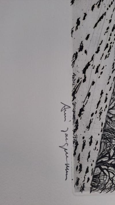 André Jacquemin - Dégel près d’Epinal - Gravure à l’eau forte, signée et numérotée au crayon 2