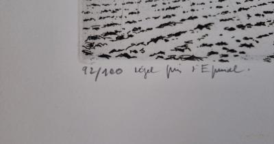 André Jacquemin - Dégel près d’Epinal - Gravure à l’eau forte, signée et numérotée au crayon 2