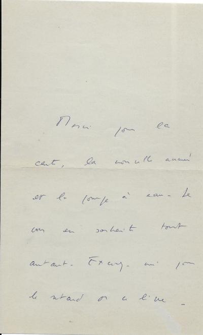 Françoise SAGAN - Lettre autographe signée 2