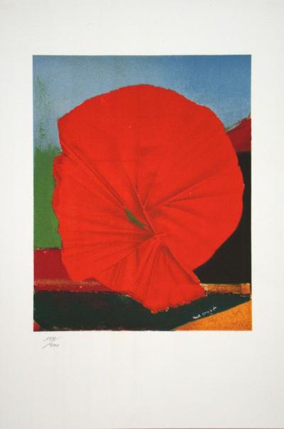 Max ERNST - Rote Blume, 1960 - Original lithograph signed 2