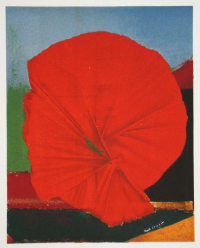 Max ERNST - Rote Blume, 1960 - Original lithograph signed 2