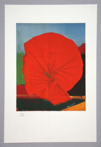 Max ERNST - Rote Blume, 1960 - Original lithograph signed 2