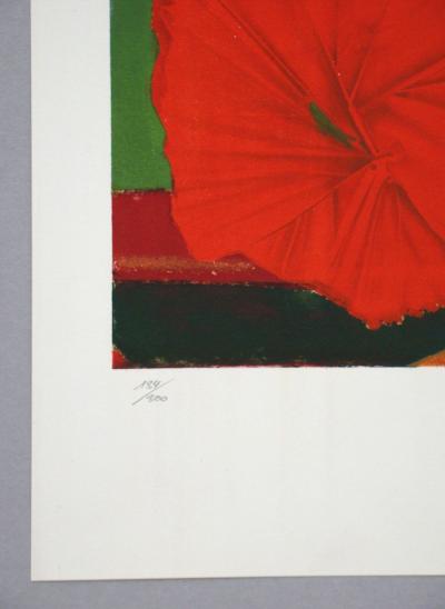 Max ERNST - Rote Blume, 1960 - Original lithograph signed 2