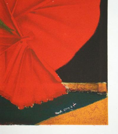 Max ERNST - Rote Blume, 1960 - Original lithograph signed 2