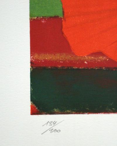 Max ERNST - Rote Blume, 1960 - Original lithograph signed 2