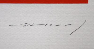 Aurélie NEMOURS - L’Arbre, 1990 - Original screenprint hand signed 2