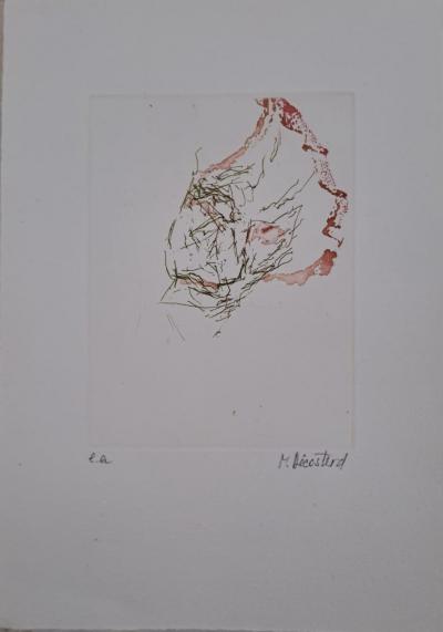 Marianne Décosterd - Composition abstraite - Gravure signée au crayon et annotée EA 2