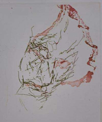 Marianne Décosterd - Composition abstraite - Gravure signée au crayon et annotée EA 2