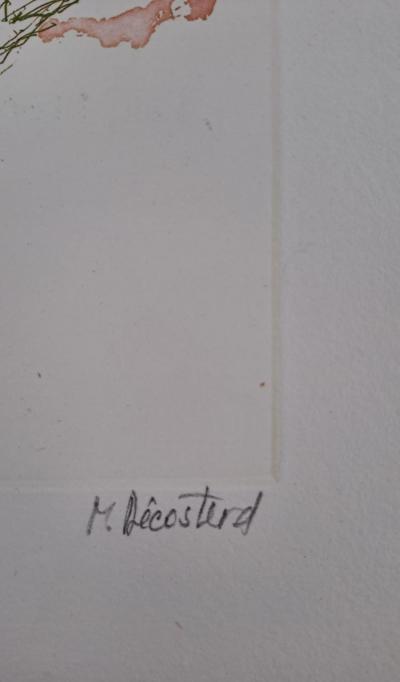 Marianne Décosterd - Composition abstraite - Gravure signée au crayon et annotée EA 2