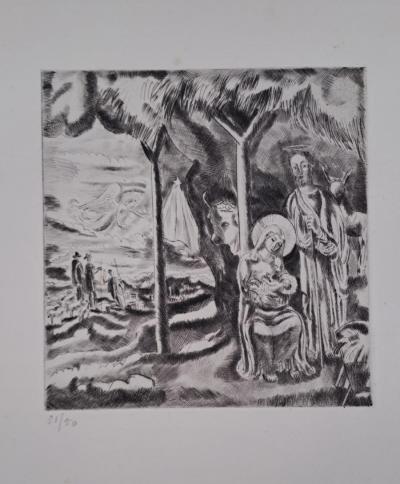 Ecole Moderne - La Nativité - Lithographie originale, numérotée au crayon 2
