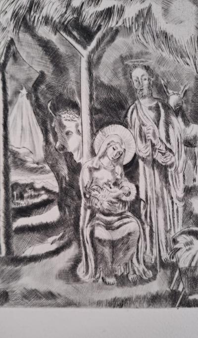 Ecole Moderne - La Nativité - Lithographie originale, numérotée au crayon 2