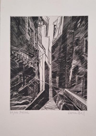 George Ball - Passage - Engraving and drypoint, signed and numbered 2