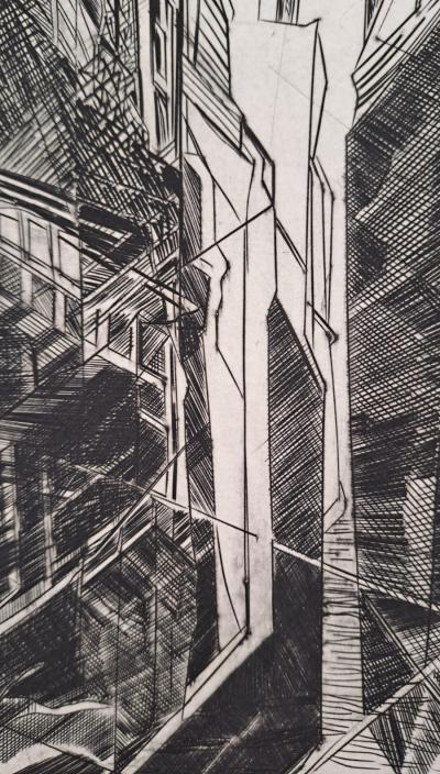 George Ball - Passage - Engraving and drypoint, signed and numbered 2