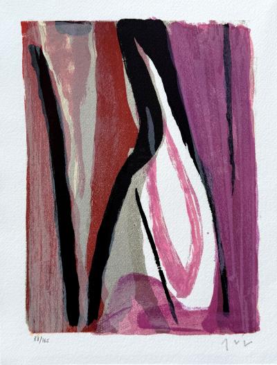 Bram VAN VELDE - Composition, 1977 - Lithographie originale signée numérotée crayon 2