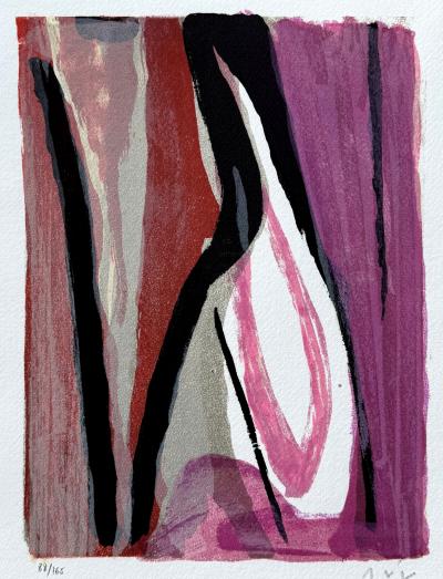 Bram VAN VELDE - Composition, 1977 - Lithographie originale signée numérotée crayon 2