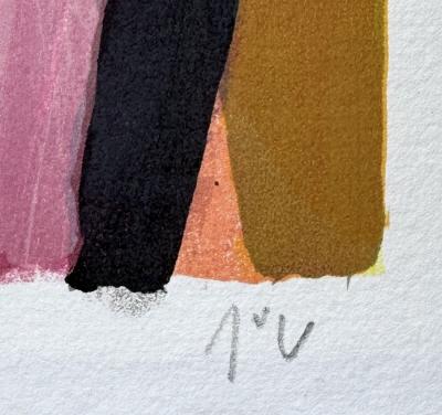 Bram VAN VELDE - Composition abstraite, 1977 - Lithographie originale signée numérotée crayon 2