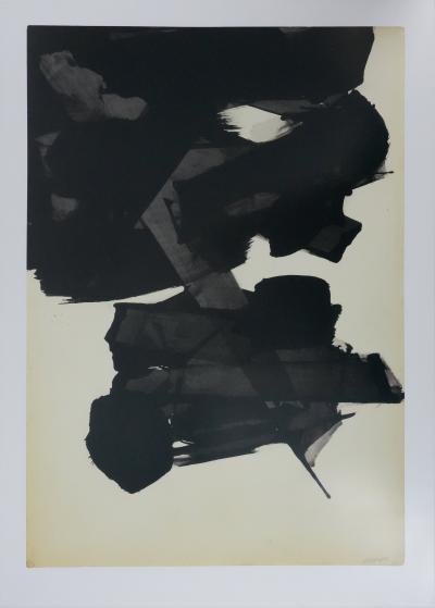 Pierre Soulages : Encre sur papier 1963, Affiche originale 2