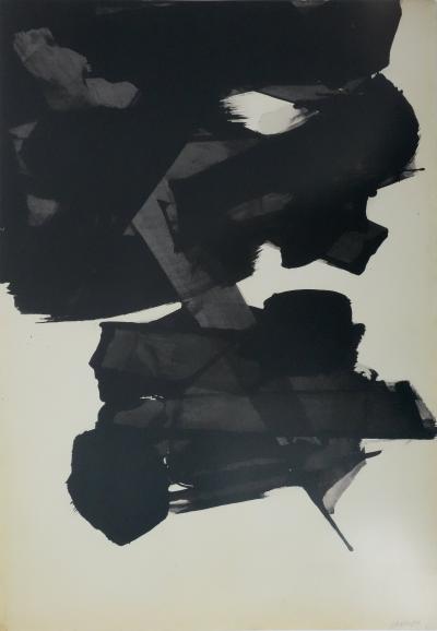 Pierre Soulages : Encre sur papier 1963, Affiche originale 2
