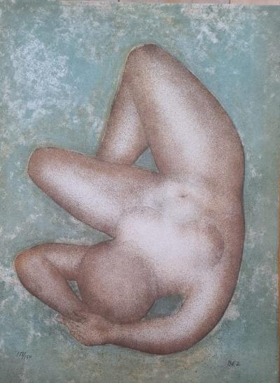 Michel Bez - Femme nue - Lithographie originale signée et numérotée au crayon 2