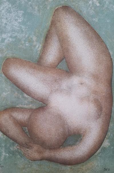 Michel Bez - Femme nue - Lithographie originale signée et numérotée au crayon 2