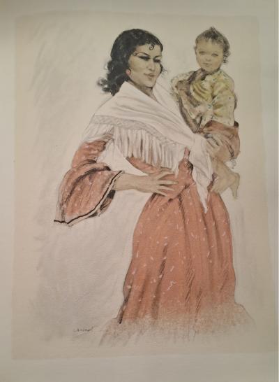 Edouard Jules Chimot - Félipa - Lithographie originale signée 2