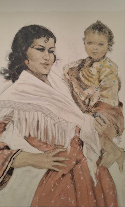 Edouard Jules Chimot - Félipa - Lithographie originale signée 2