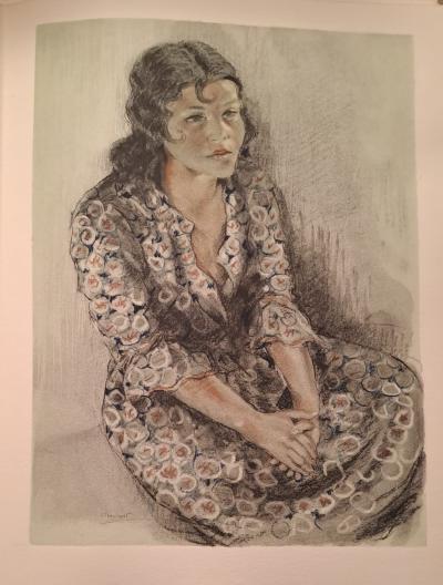 Edouard Jules Chimot - Rêverie - Lithographie originale signée 2