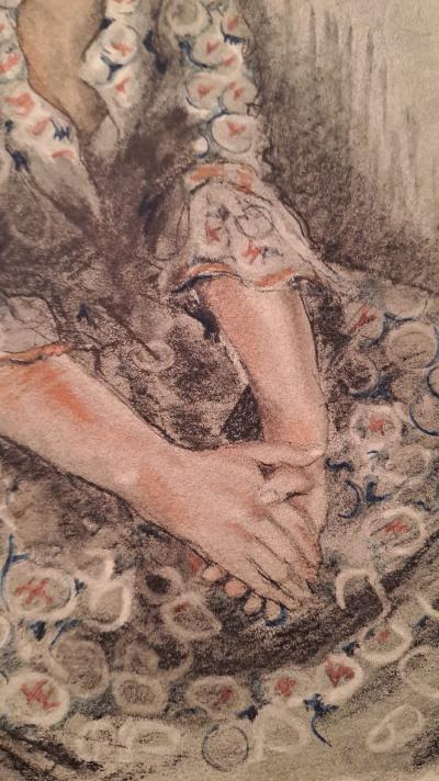 Edouard Jules Chimot - Rêverie - Lithographie originale signée 2